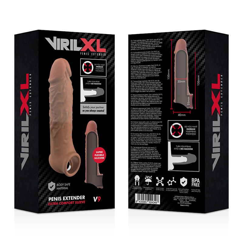 VirilXL - Extension de Pénis V9 (+2cm) - Marron