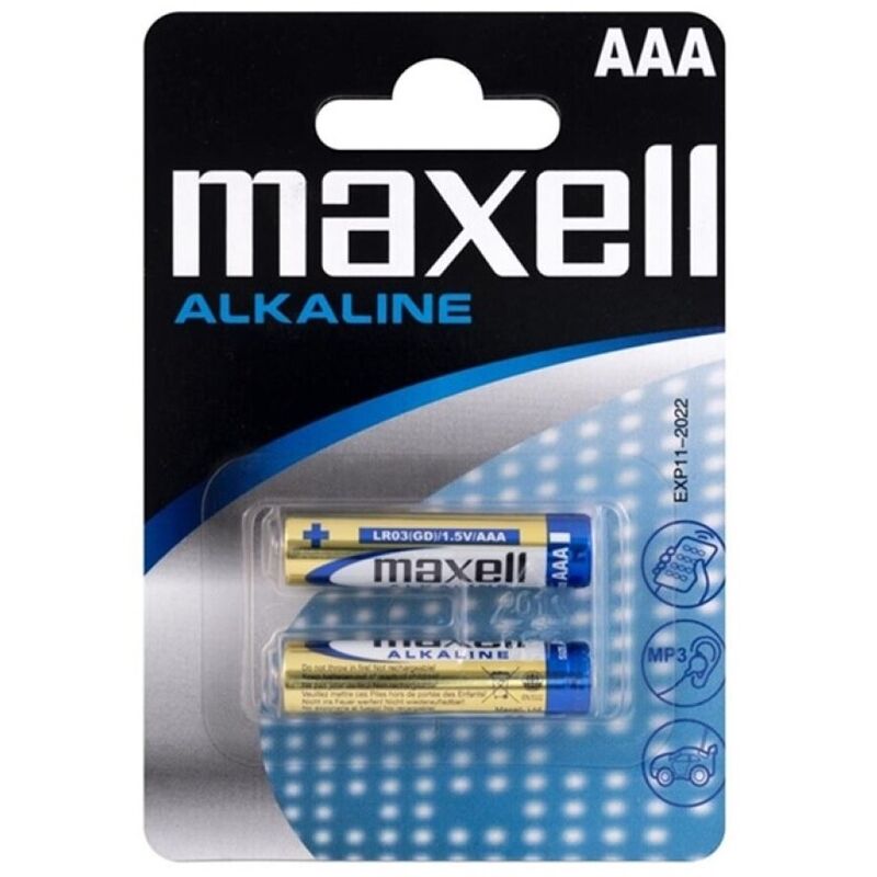 Piles Alcalines AAA LR03 Pack de 2 - Maxell - MAXELL