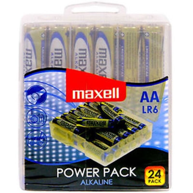 Piles alcalines AA LR6 pack de 24 - Maxell - MAXELL