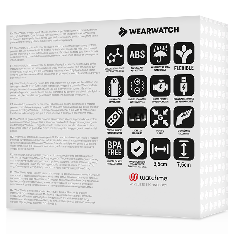 Wearwatch – Oeuf vibrant avec bracelet télécommandé – Rose/Fuchsia