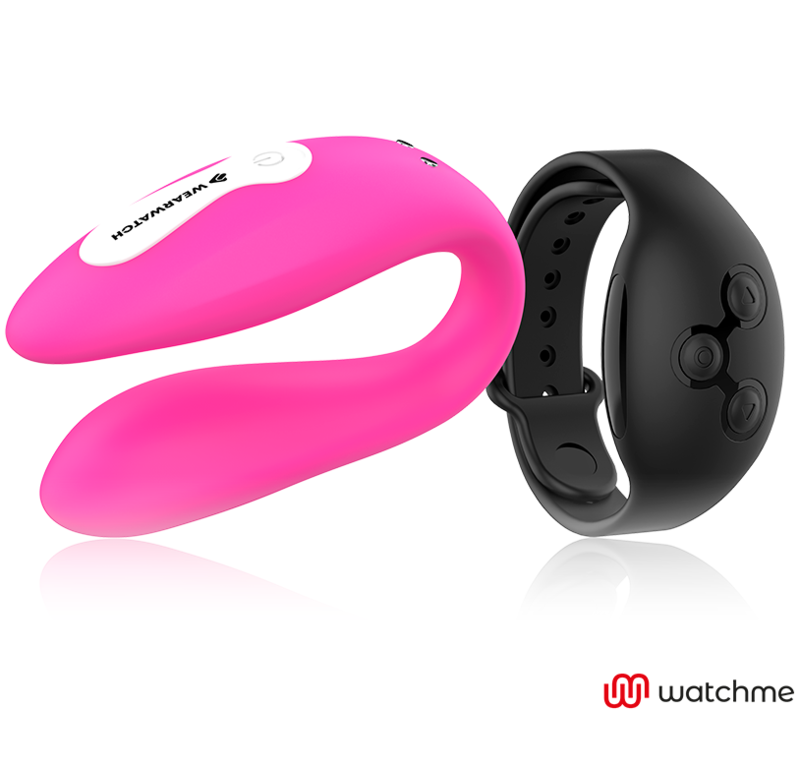 Vibrateur connecté Wearwatch double technologie WatchMe fuchsia/noir - Wearwatch - WEARWATCH