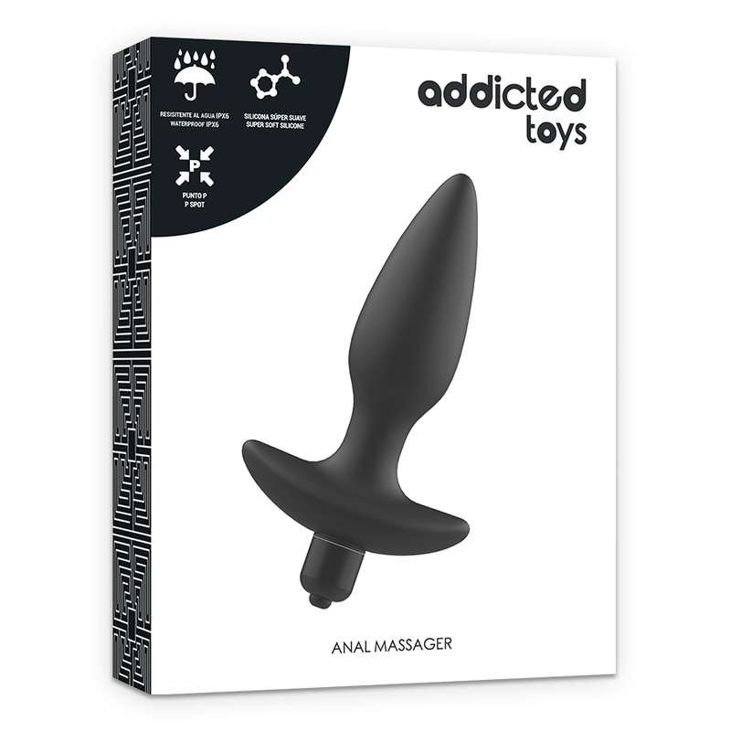 Masseur Prostate Vibrant Addicted Toys Noir - Addicted Toys
